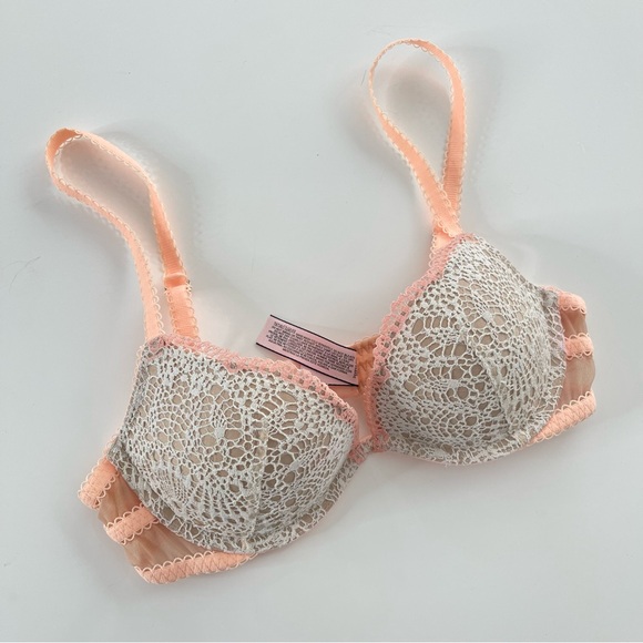 Victoria’s Secret Padded Demi Lace Multicolor Underwire Bra 32A - Picture 1 of 7